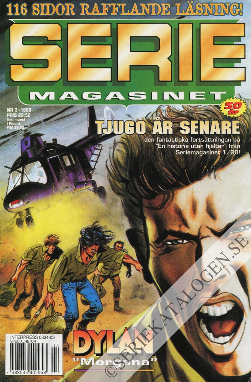Framsida på Seriemagasinet #3 (1998)