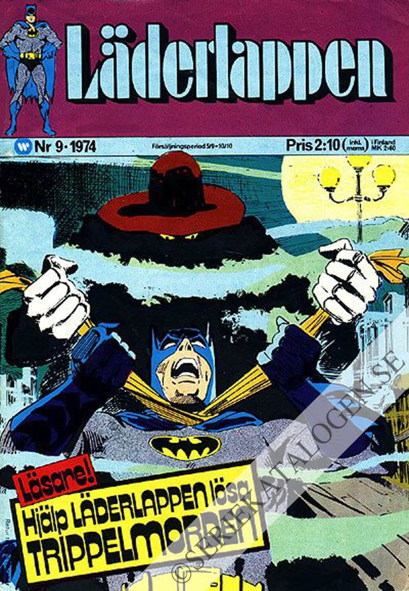Framsida på Läderlappen och Robin #9 (1974)