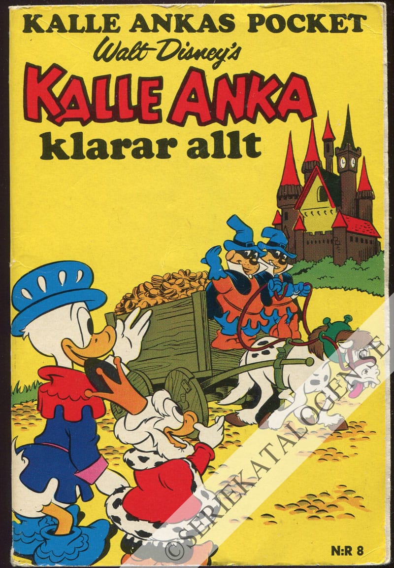 Framsida på Kalle Ankas pocket Kalle Anka klarar allt (1971)