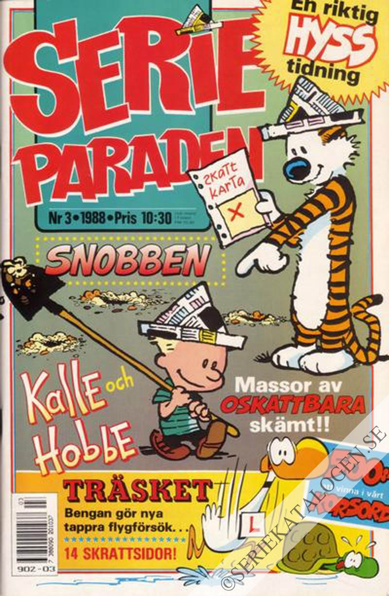 Framsida på Serie-paraden #3 (1988)