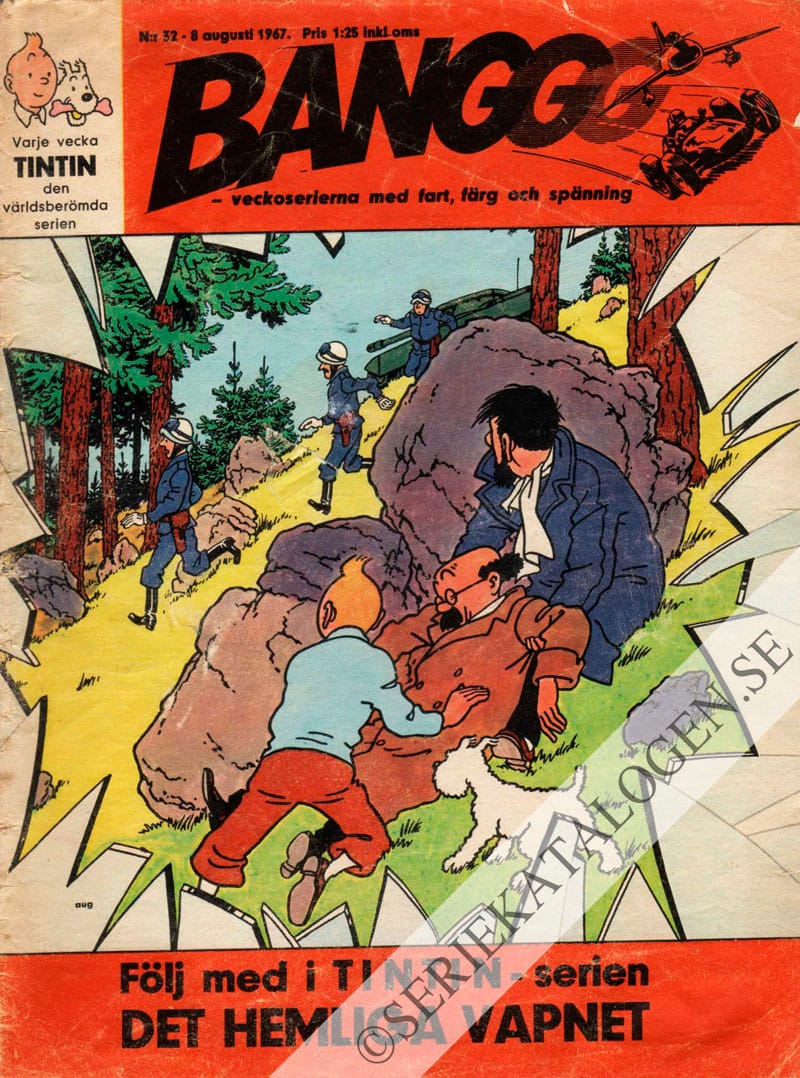 Framsida på Banggg - veckoserierna med fart, färg och spänning #32 (1967)