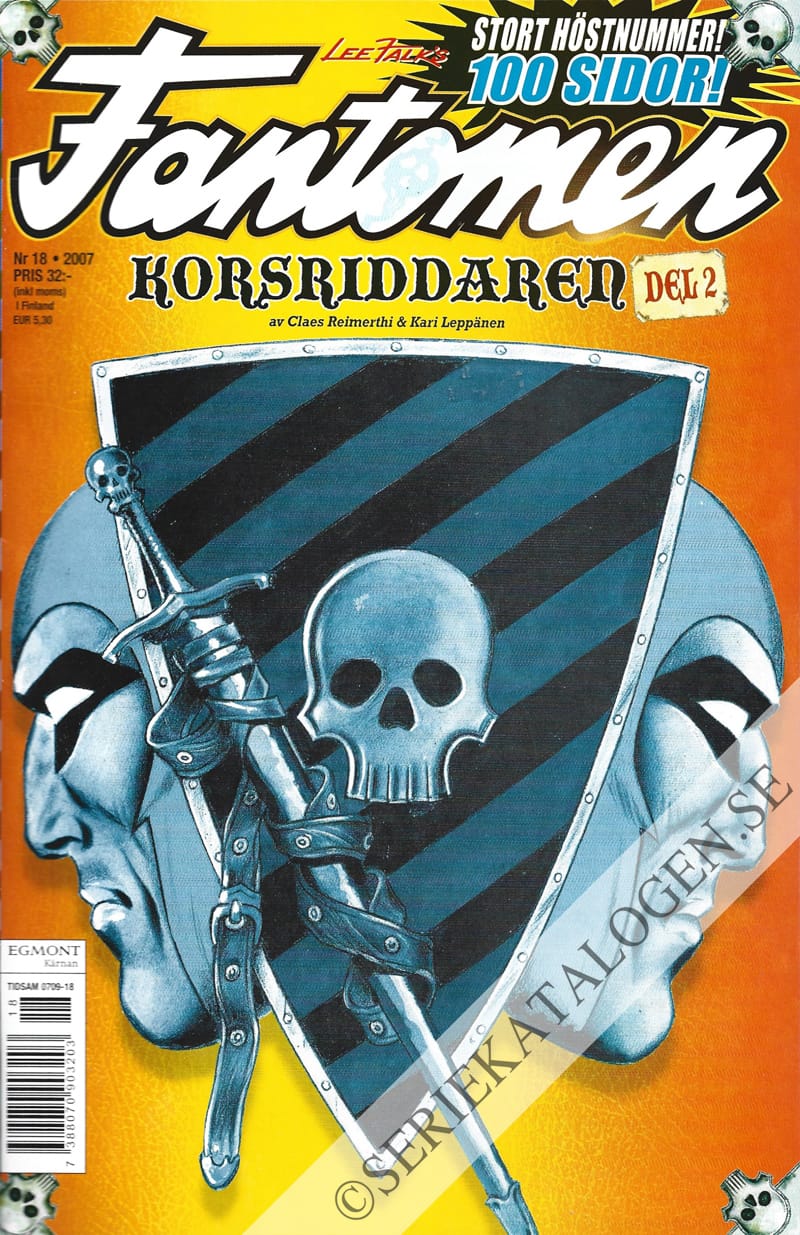 Framsida på Fantomen #18 (2007)