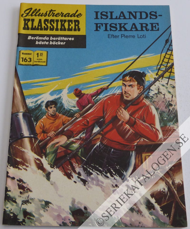 Framsida på Illustrerade Klassiker #163 - Islandsfiskare (1963)