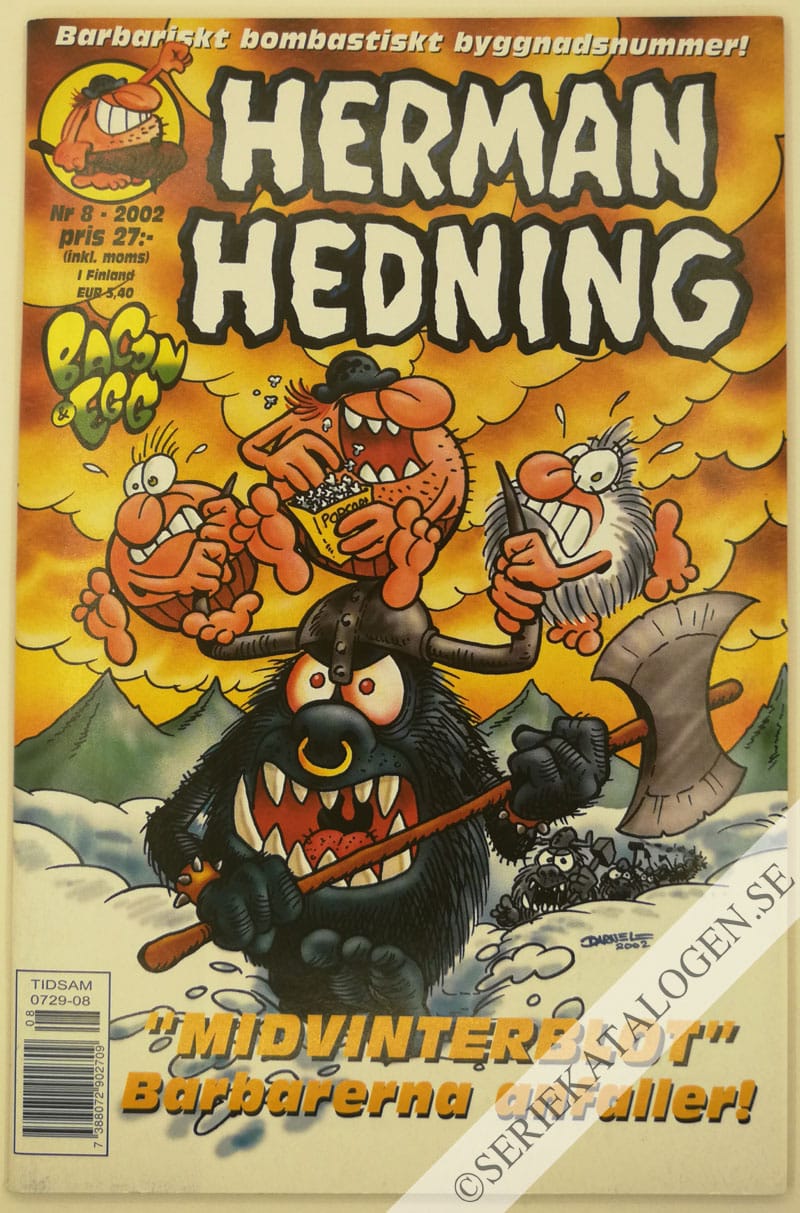 Framsida på Herman Hedning #8 (2002)