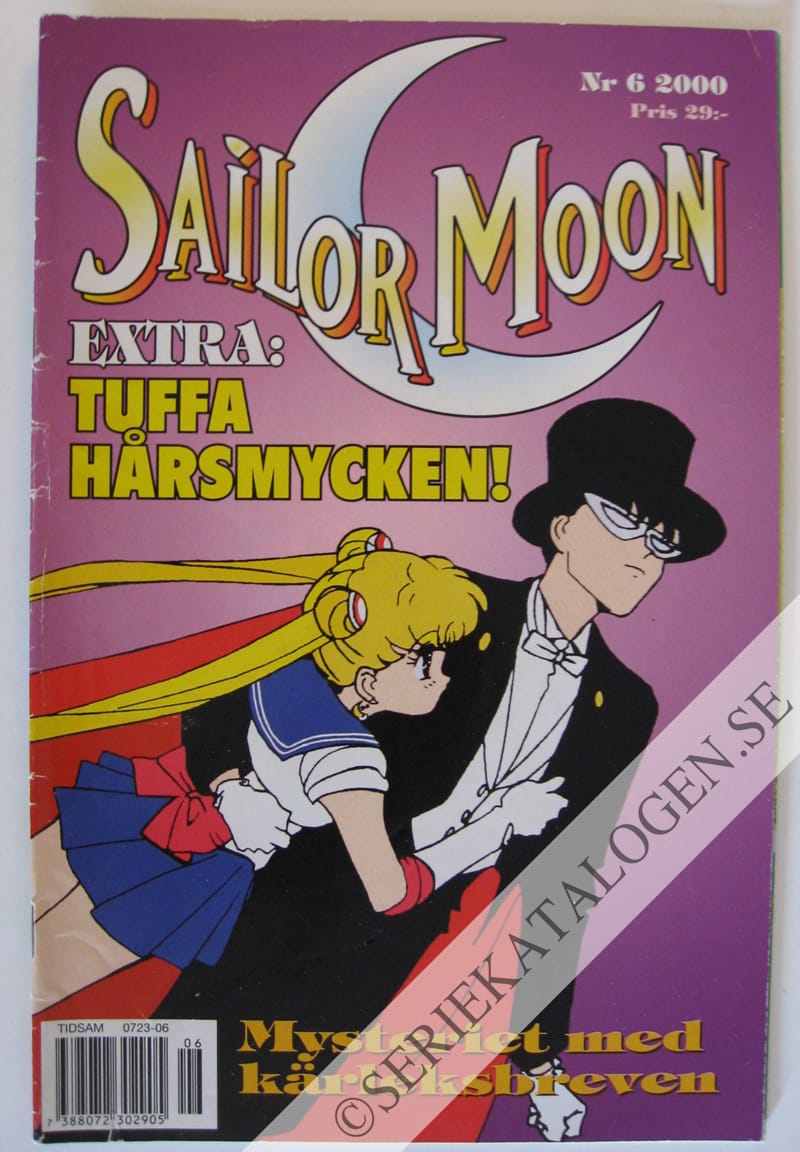 Framsida på Sailor Moon #6 - Mysteriet med kärleksbreven (2000)