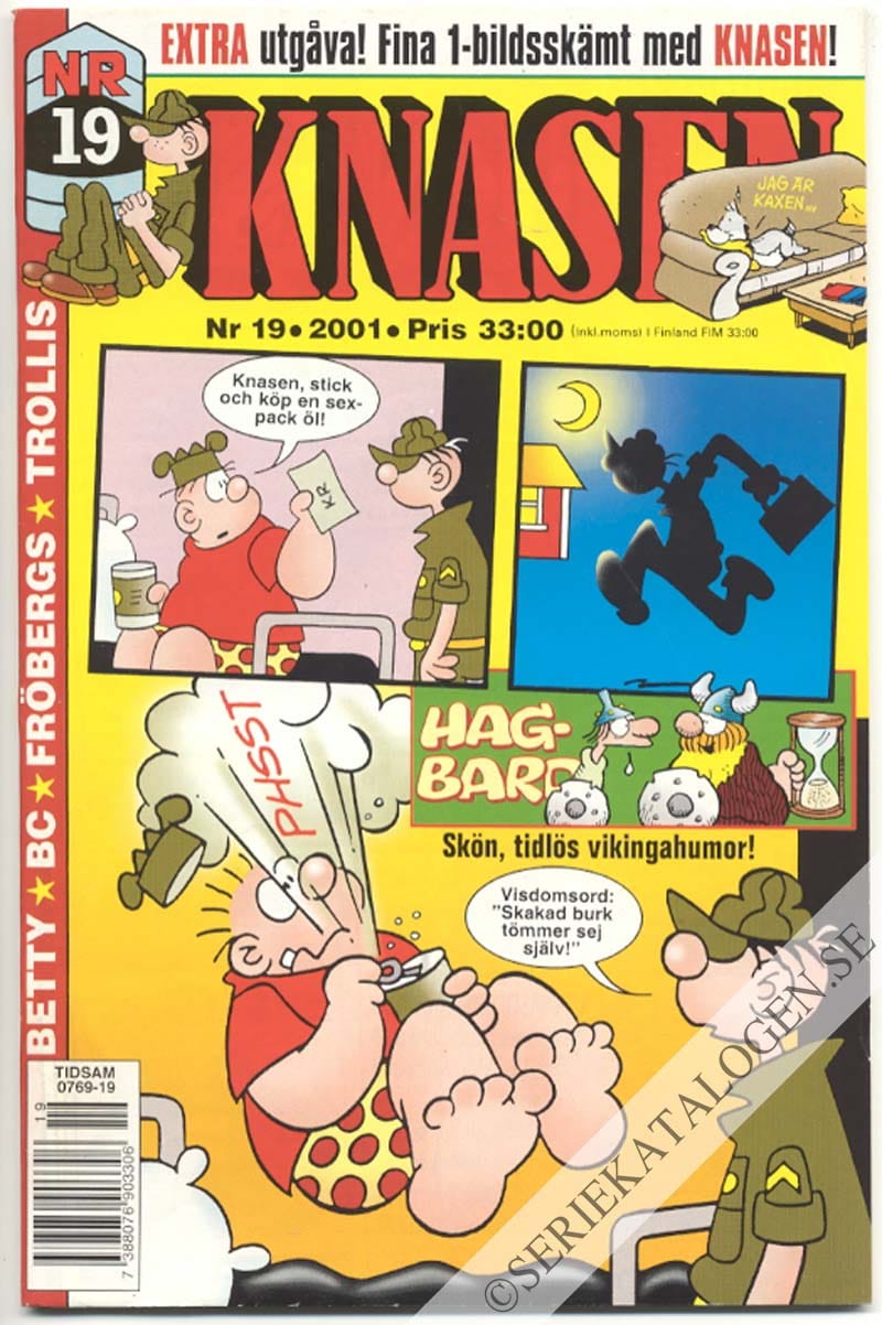 Framsida på Knasen #19 (2001)