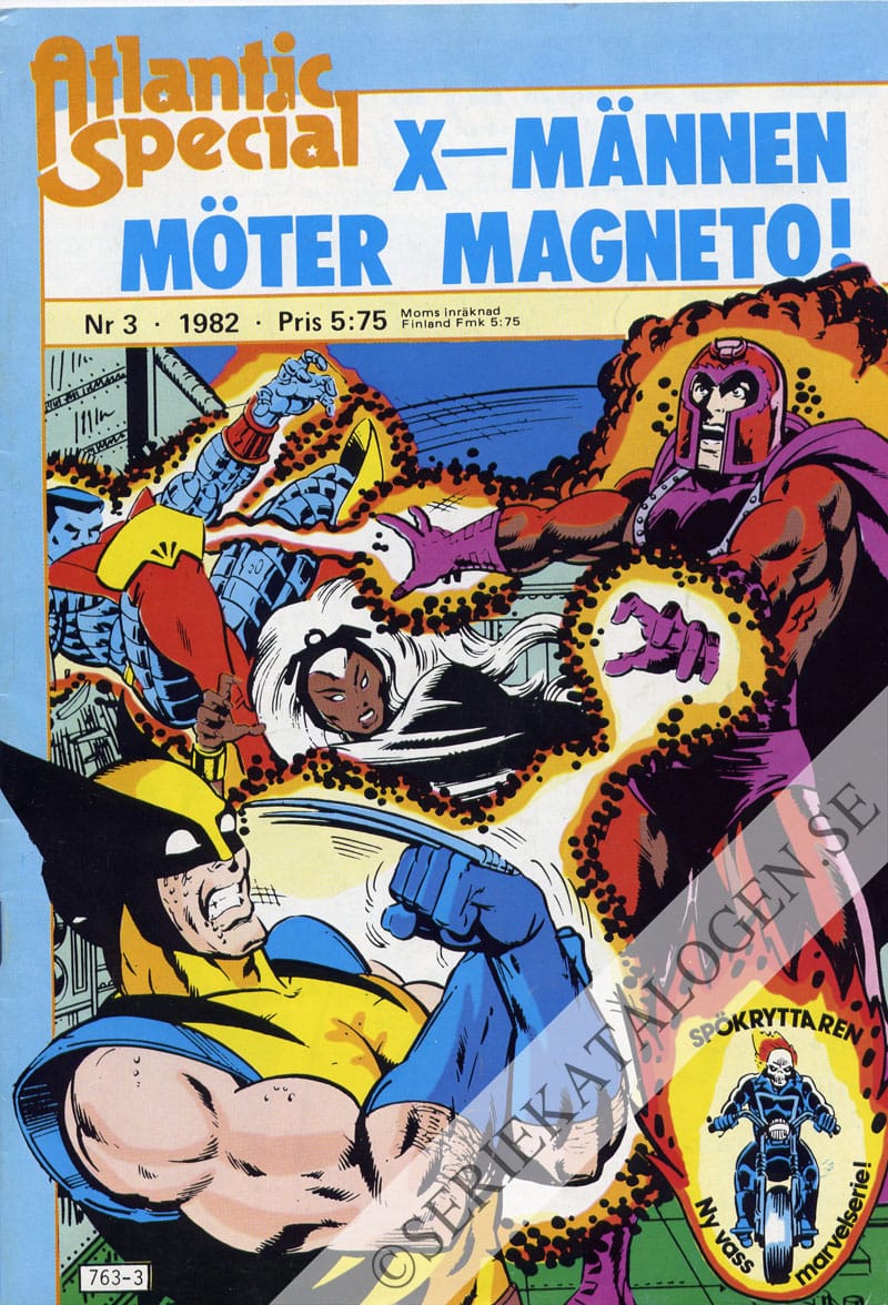 Framsida på Atlantic special X-männen möter Magneto! (1982)