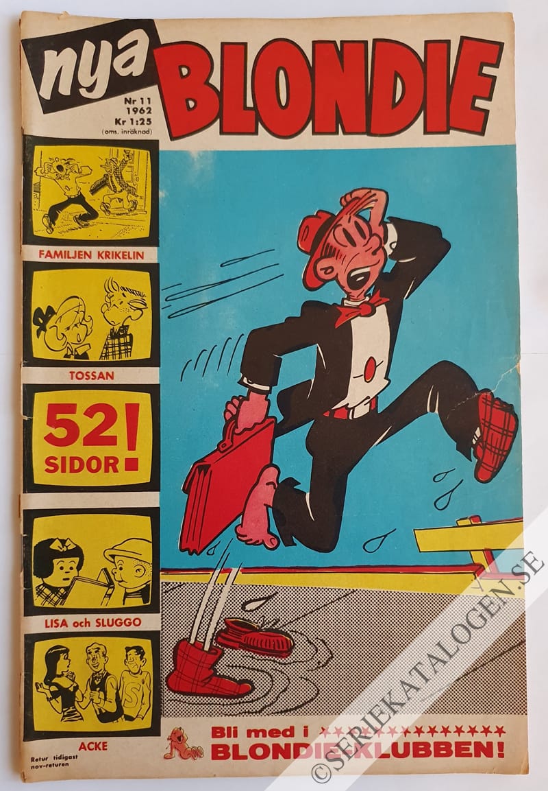 Framsida på Blondie #11 (1962)