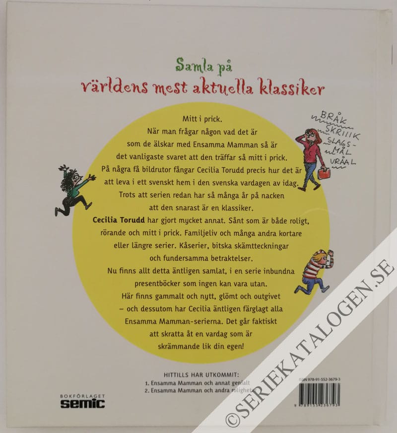 Baksida på Ensamma mamman och annat genialt (2008)
