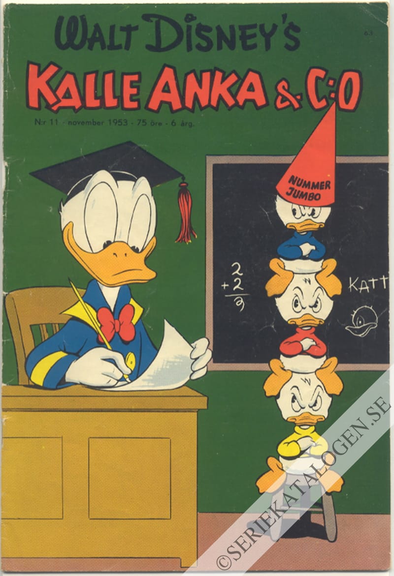 Framsida på Kalle Anka & C:o #11 (1953)
