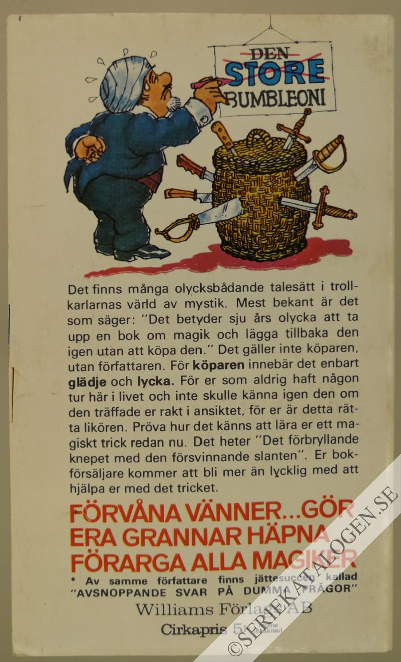 Baksida på MADs magiska bok och andra smutsiga tricks (1970)
