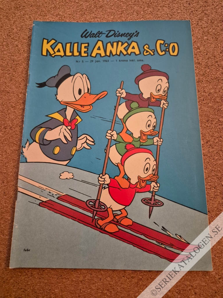 Framsida på Kalle Anka & C:o #5 (1963)