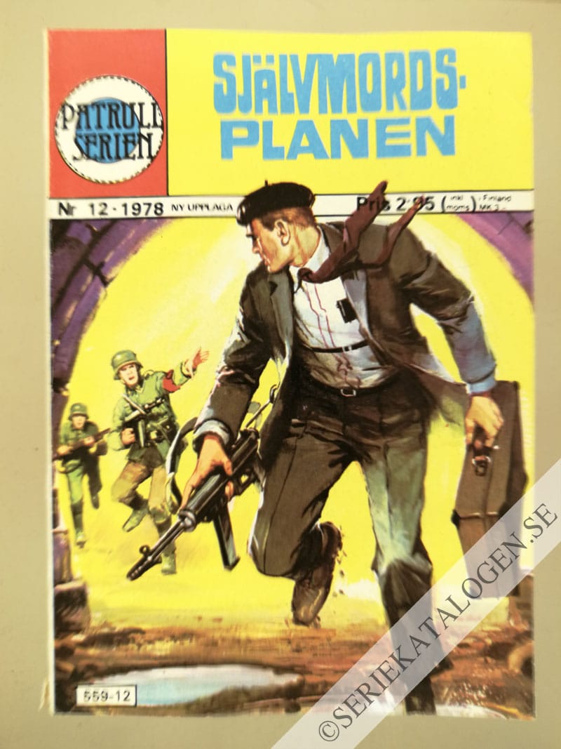Framsida på Patrullserien Självmordsplanen (1978)