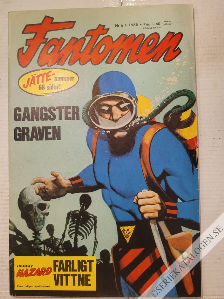 Framsida på Fantomen #6 (1968)
