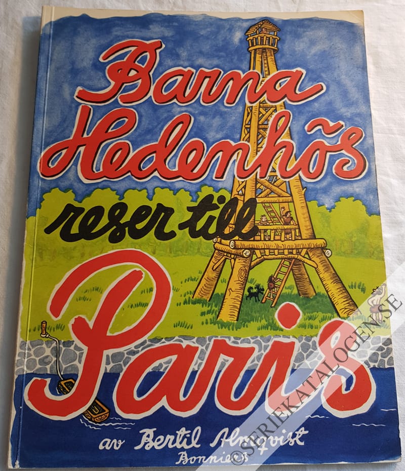 Framsida på Barna Hedenhös Barna Hedenhös reser till Paris (1957)