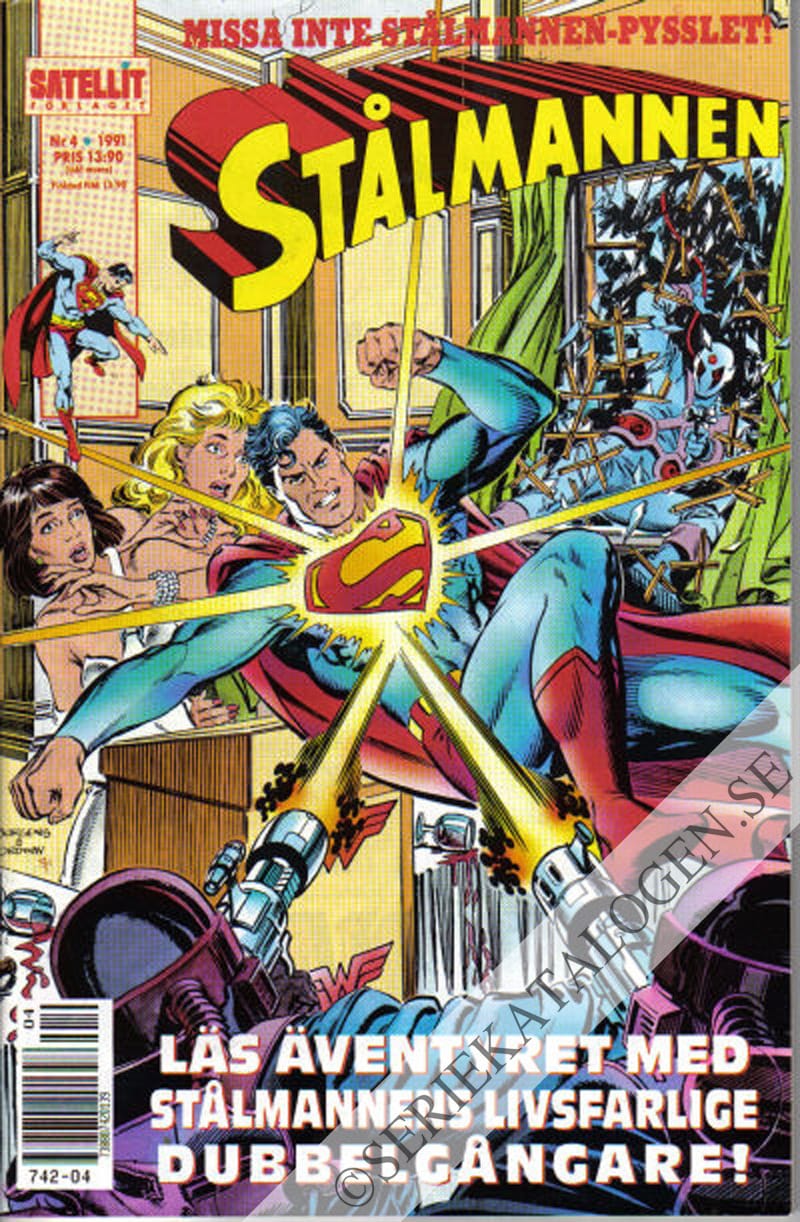 Framsida på Stålmannen #4 (1991)