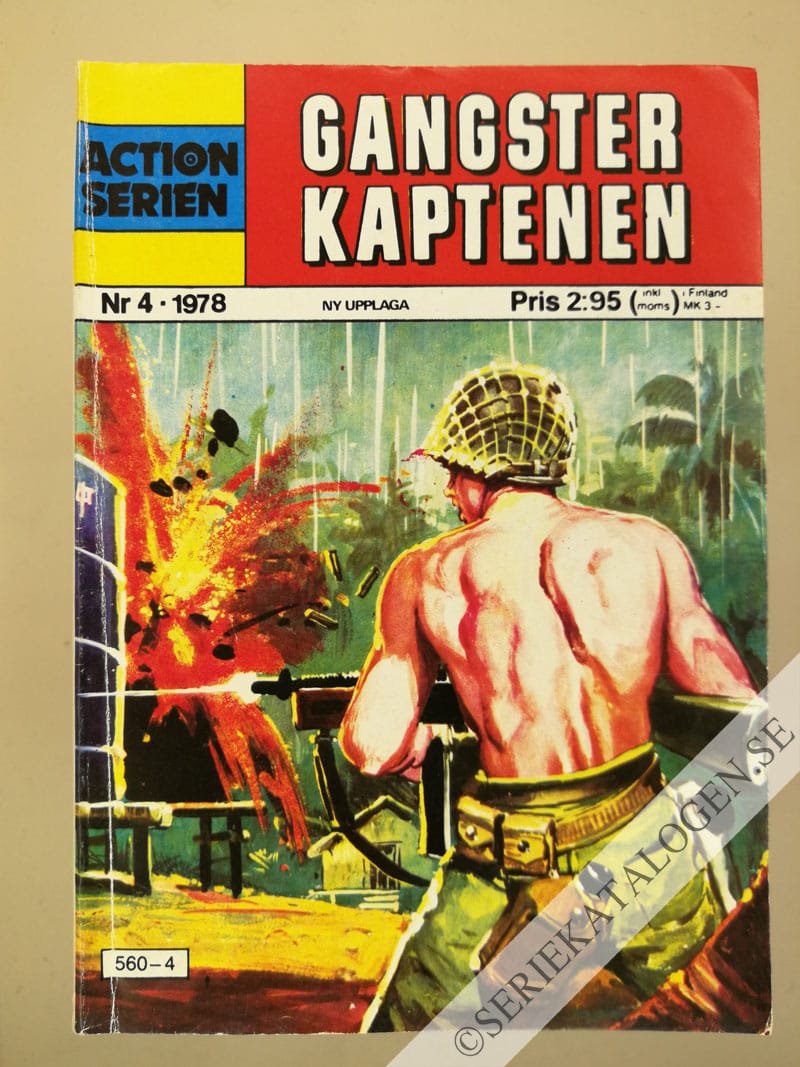 Framsida på Actionserien Gangsterkaptenen (1978)