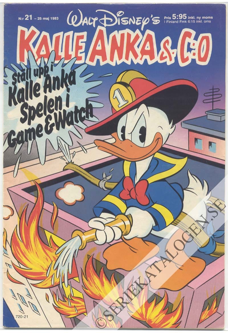 Framsida på Kalle Anka & C:o #21 (1983)