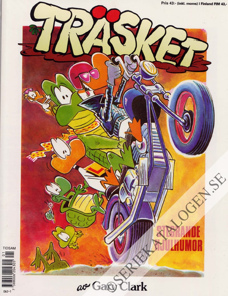 Framsida på Träsket Stegrande hjulhumor (1992)