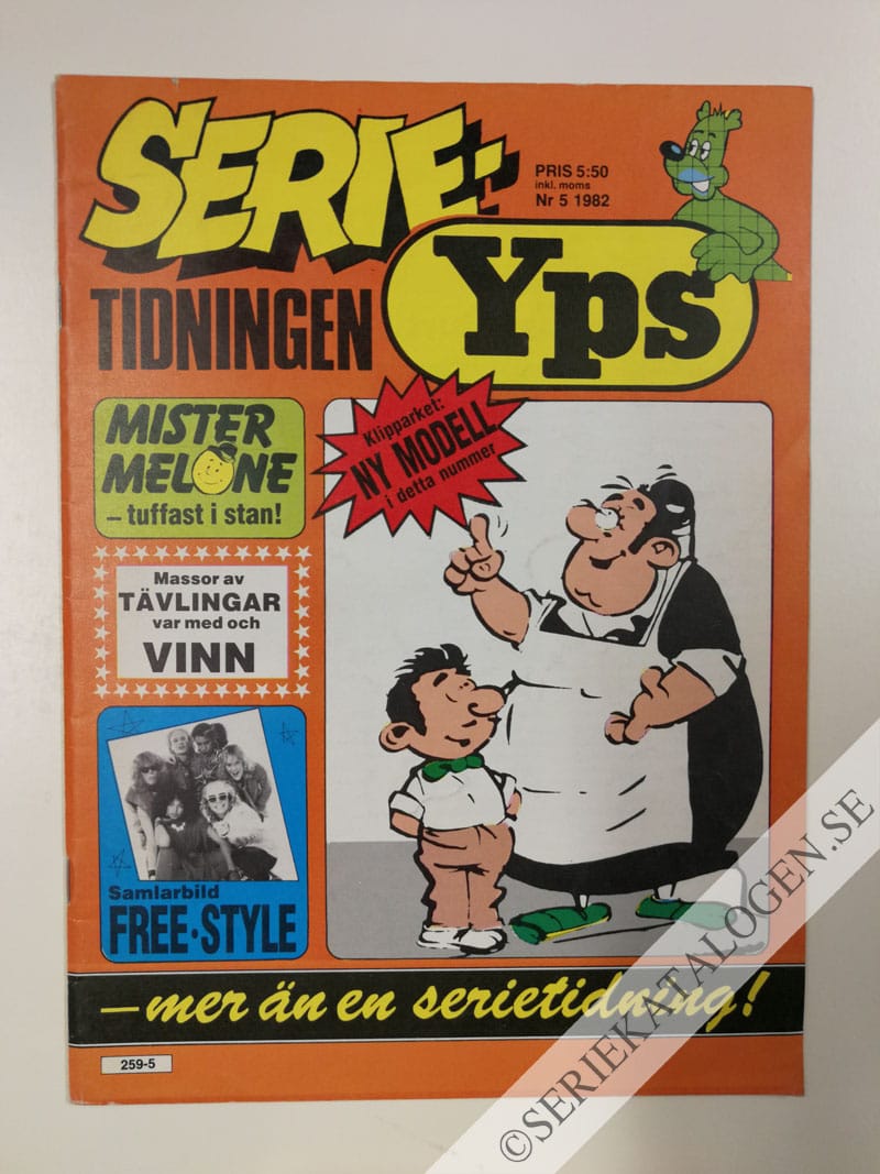 Framsida på Serietidningen Yps #5 (1982)