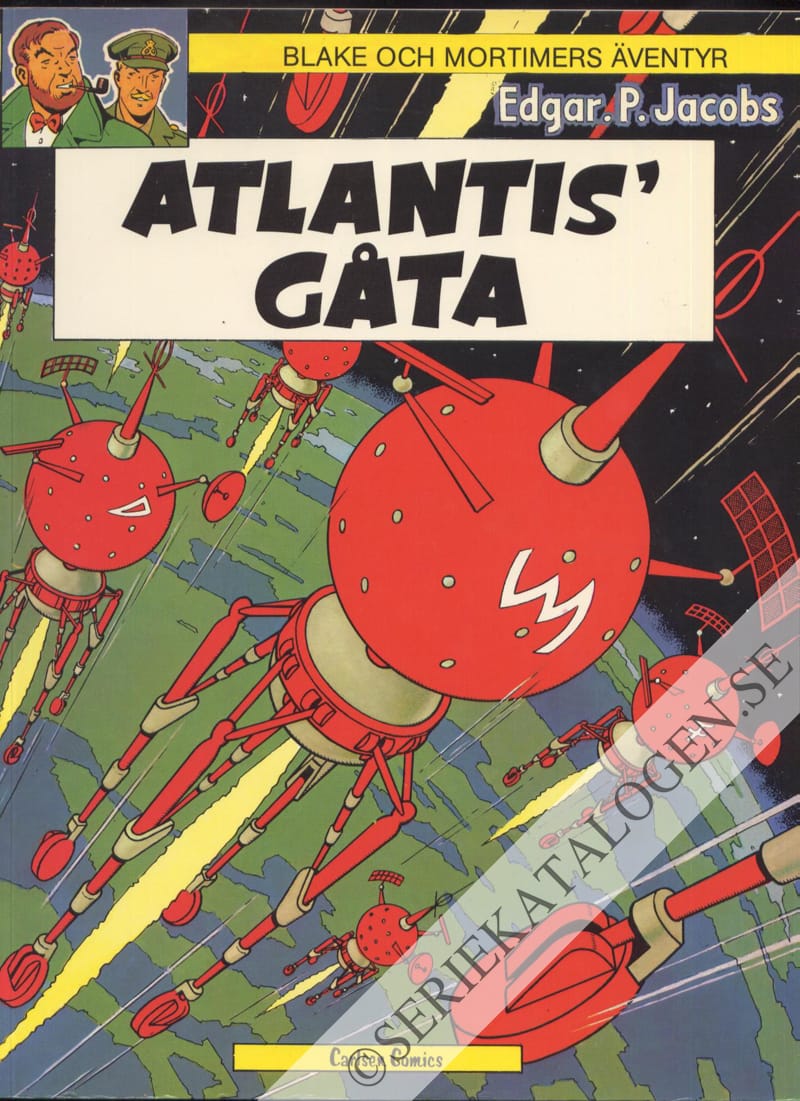 Framsida på Blake och Mortimers äventyr Atlantis' gåta (1981)