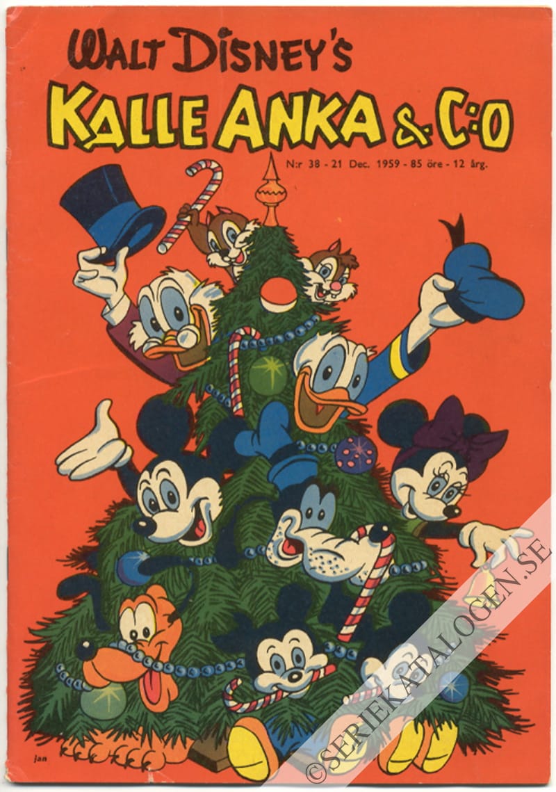 Framsida på Kalle Anka & C:o #38 (1959)