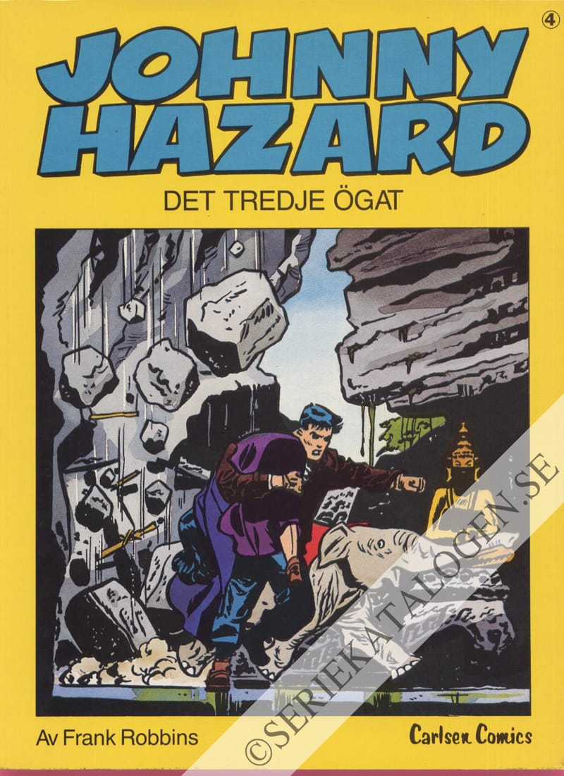 Framsida på Johnny Hazards äventyr Det tredje ögat (1984)