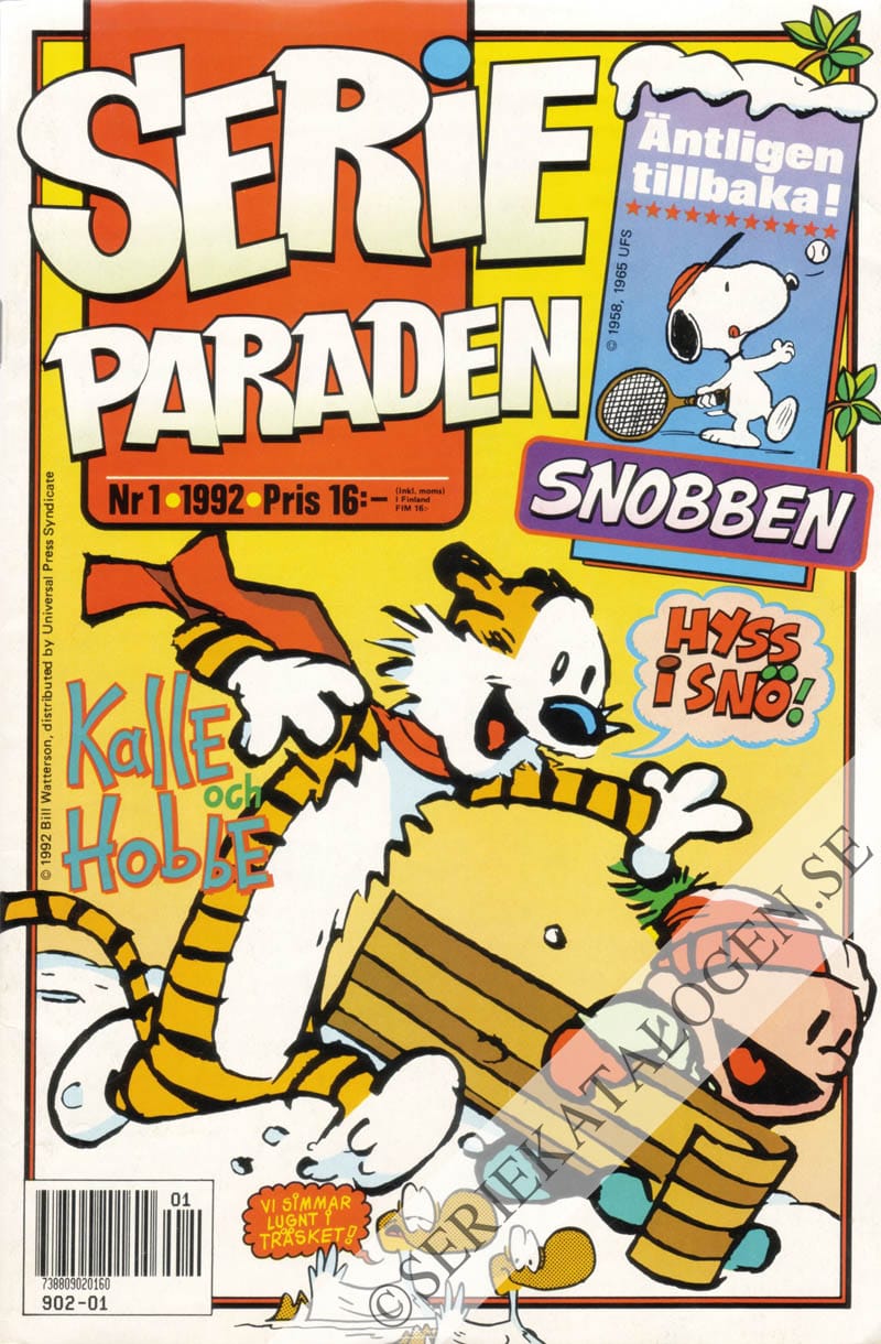 Framsida på Serie-paraden #1 (1992)