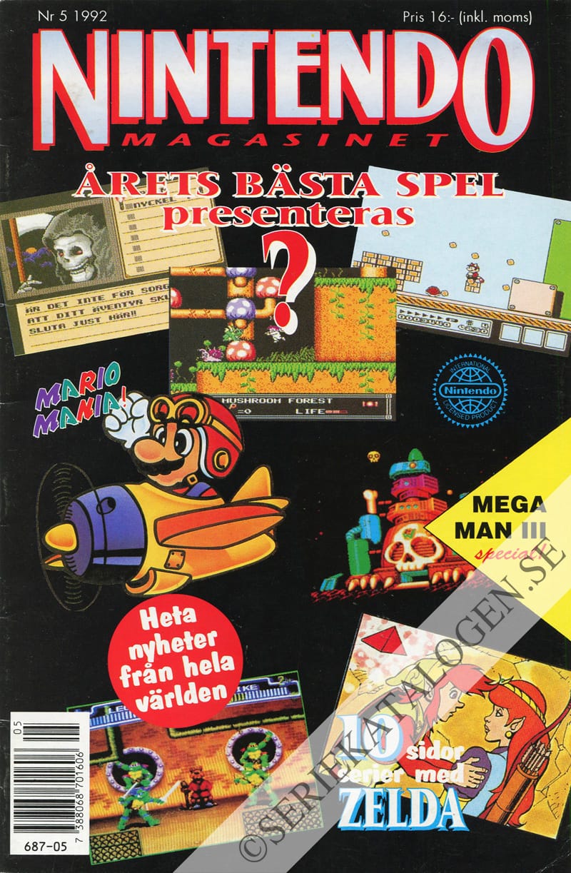 Framsida på Nintendo magasinet #5 (1992)