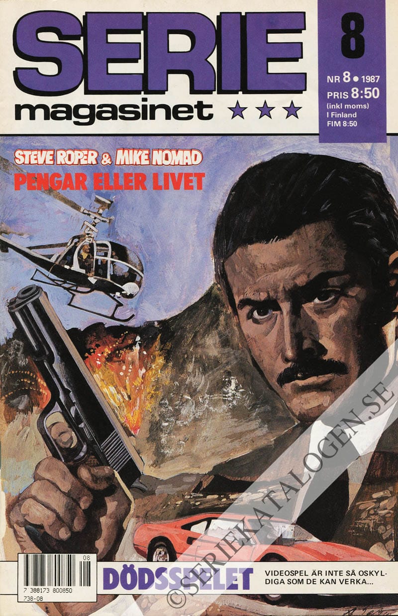 Framsida på Seriemagasinet #8 (1987)