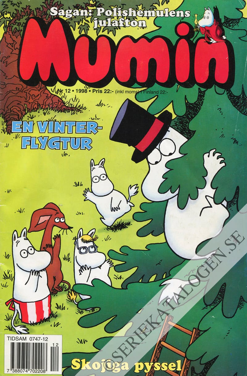 Framsida på Muminmagasinet #12 (1998)