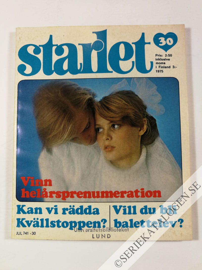 Framsida på Starlet #30 (1975)