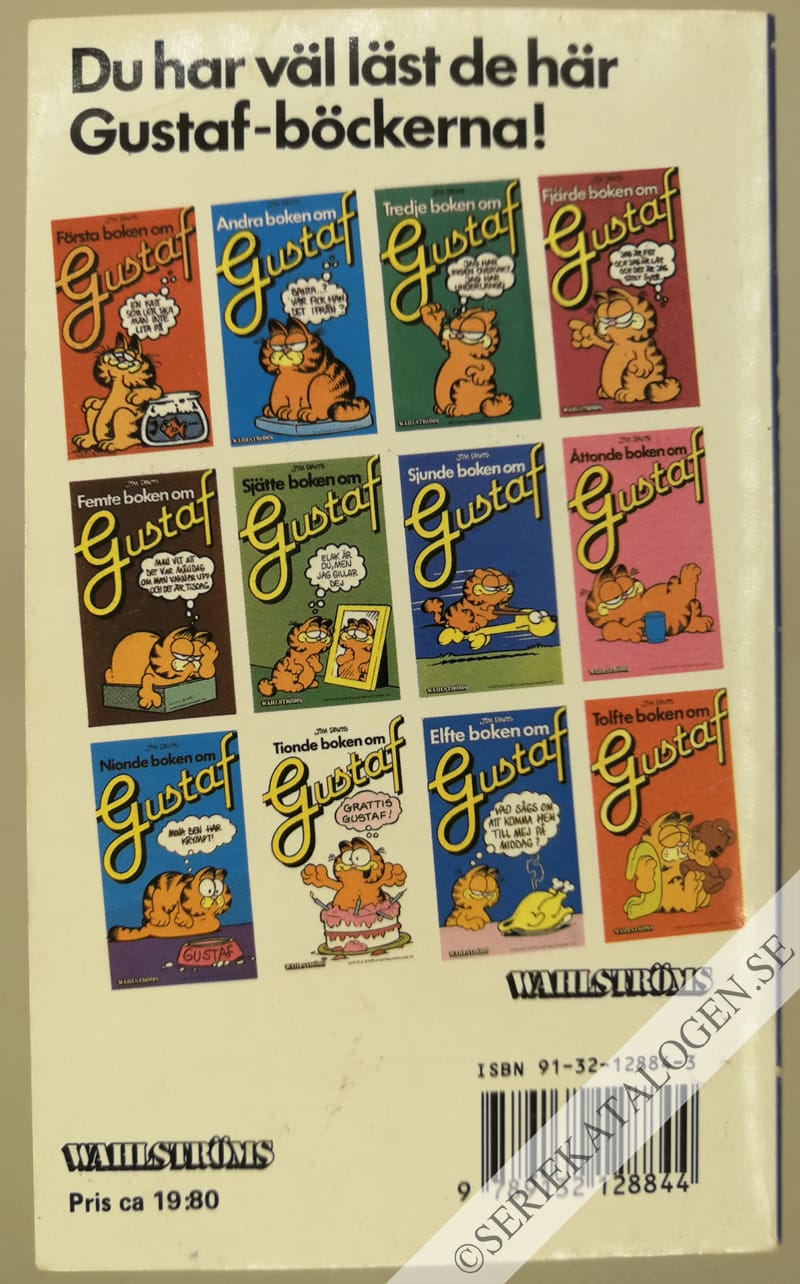 Baksida på Fjortonde boken om Gustaf (1987)