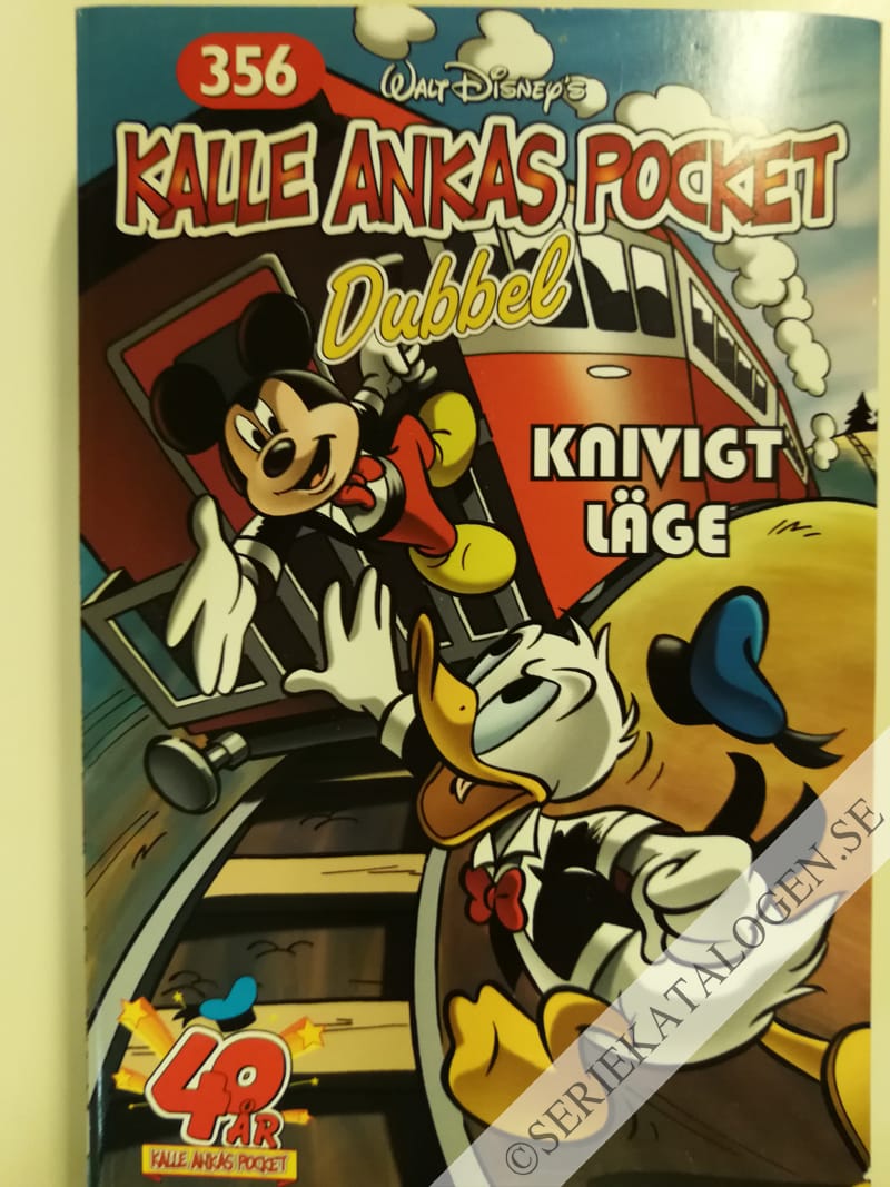 Framsida på Kalle Ankas pocket #356 - Knivigt läge (2008)