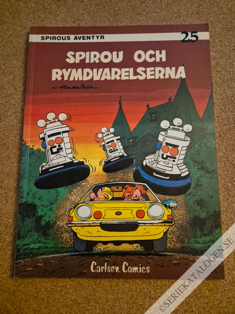 Framsida på Spirous äventyr Spirou och rymdvarelserna (1983)