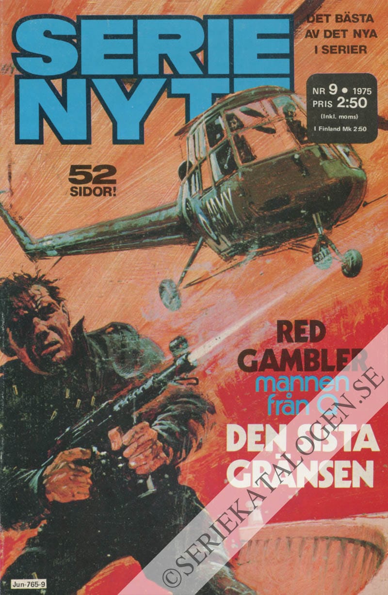 Framsida på Serie-Nytt #9 (1975)