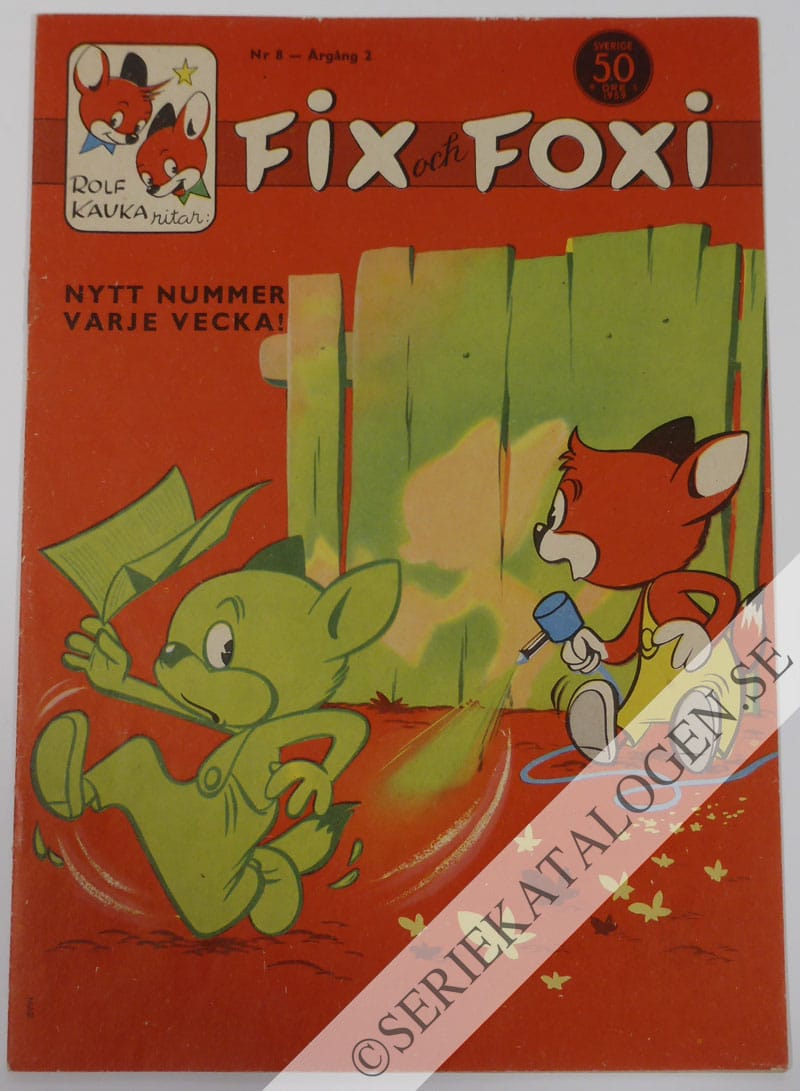 Framsida på Fix och Foxi #8 (1959)