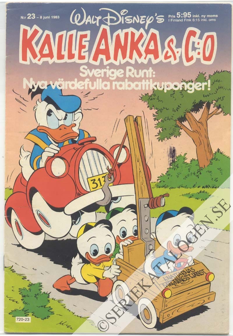 Framsida på Kalle Anka & C:o #23 (1983)