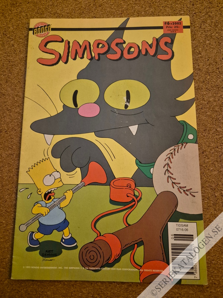 Framsida på Simpsons #6 (2002)