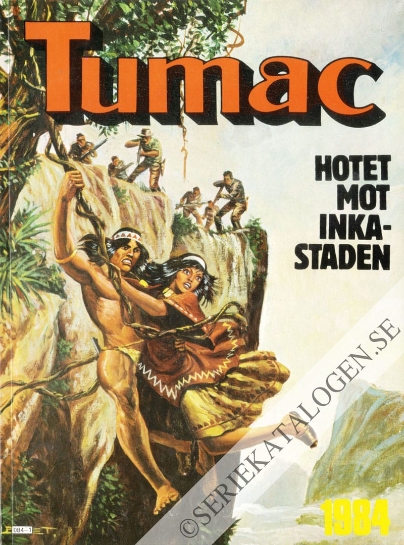 Framsida på Hotet mot inkastaden (1984)