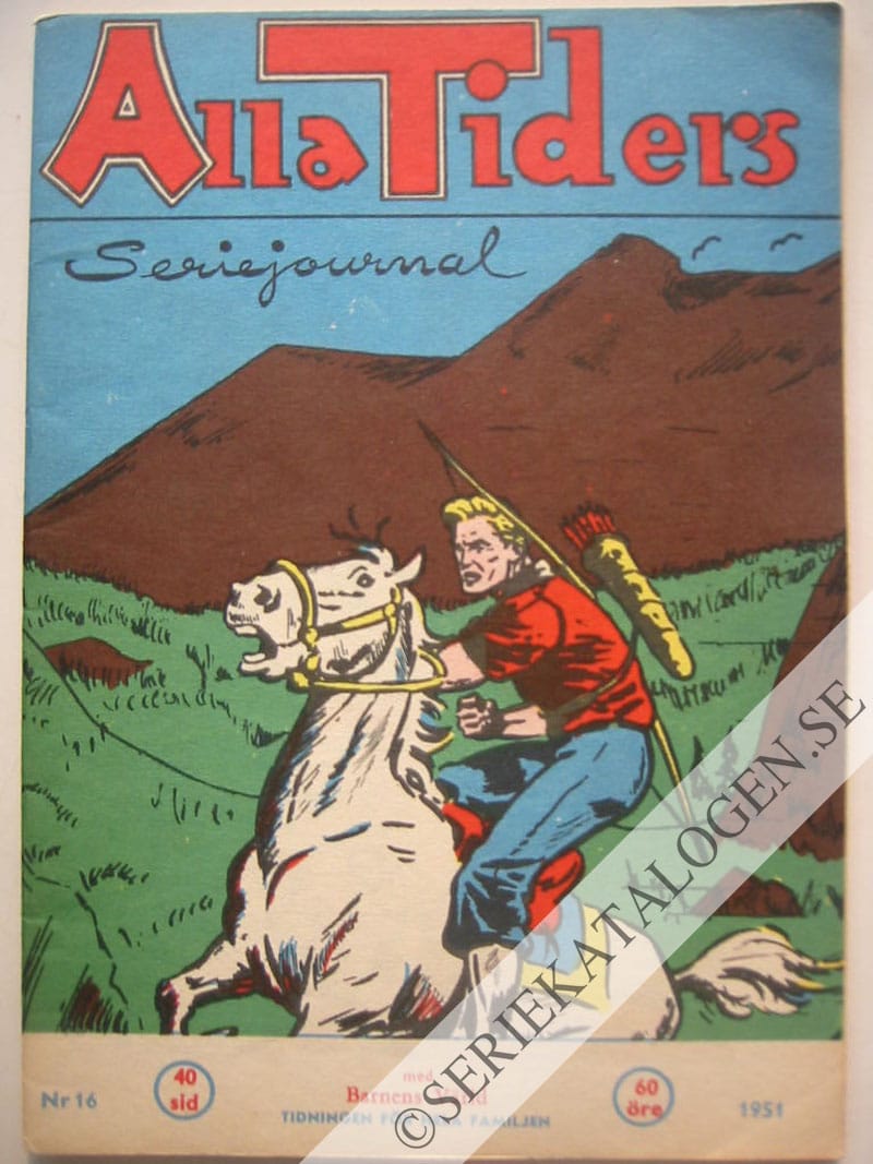 Framsida på Alla tiders seriejournal #16 (1951)
