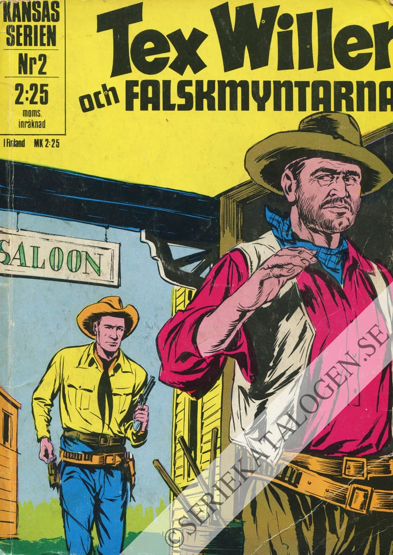 Framsida på Kansasserien Tex Willer och falskmyntarna (1971)