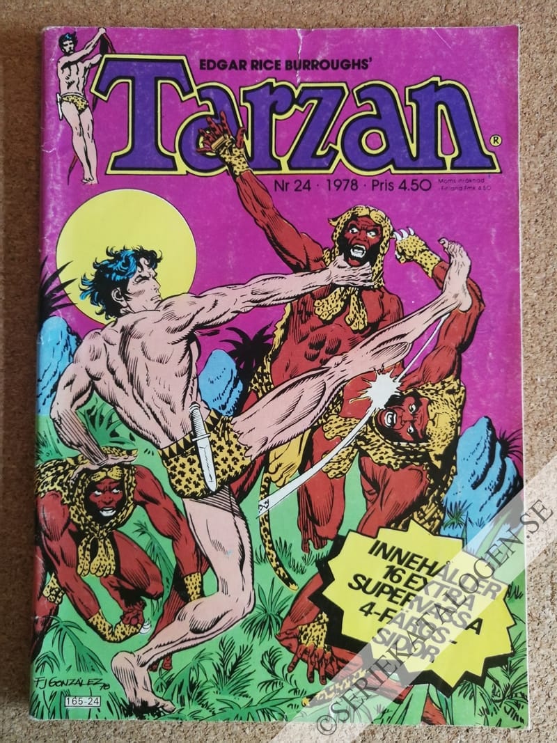 Framsida på Tarzan #24 (1978)
