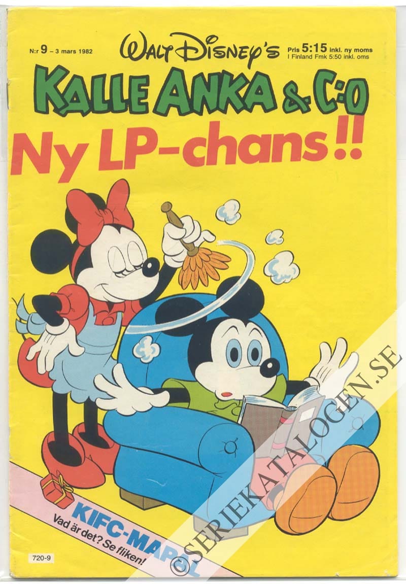 Framsida på Kalle Anka & C:o #9 (1982)
