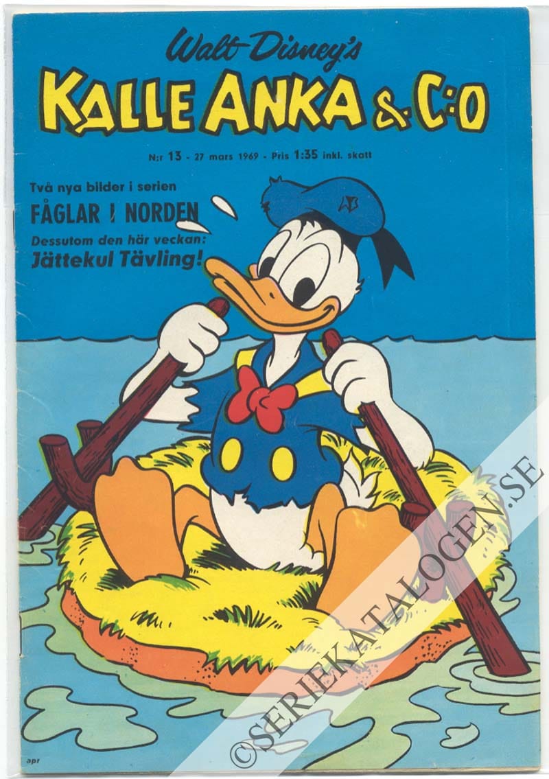 Framsida på Kalle Anka & C:o #13 (1969)
