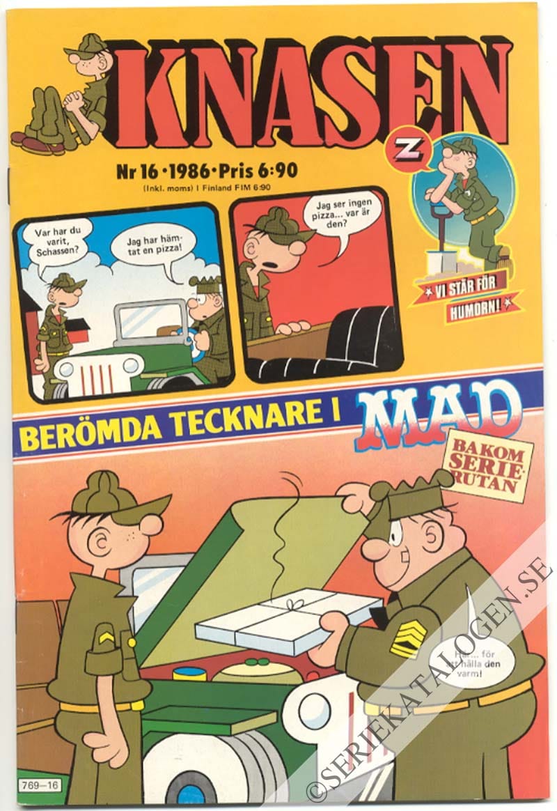 Framsida på Knasen #16 (1986)