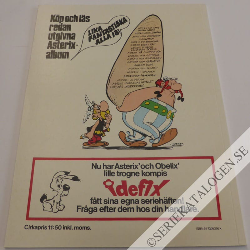 Baksida på Asterix och spåmannen (1976)