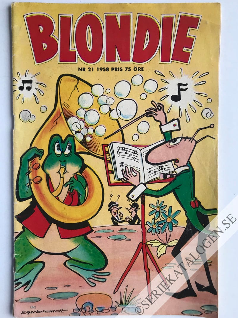 Framsida på Blondie #21 (1958)