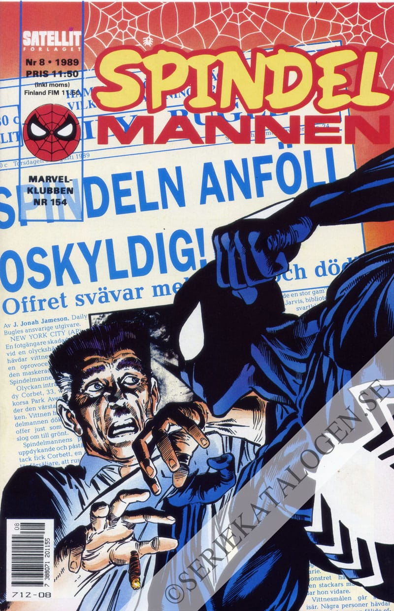 Framsida på Spindelmannen #8 (1989)