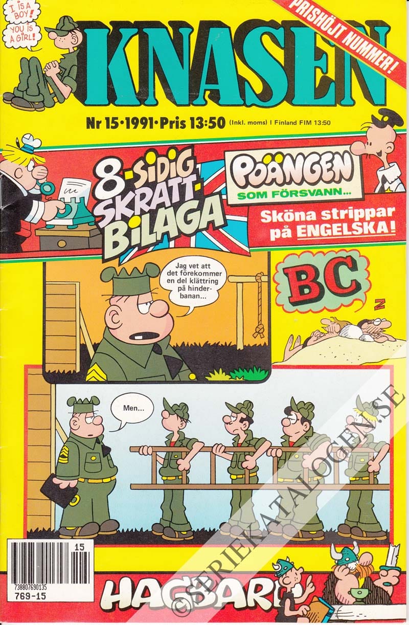 Framsida på Knasen #15 (1991)